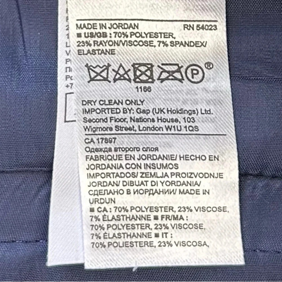 Banana Republic Shorts Scalloped Hem Navy Blue Size 0 - Picture 13 of 16